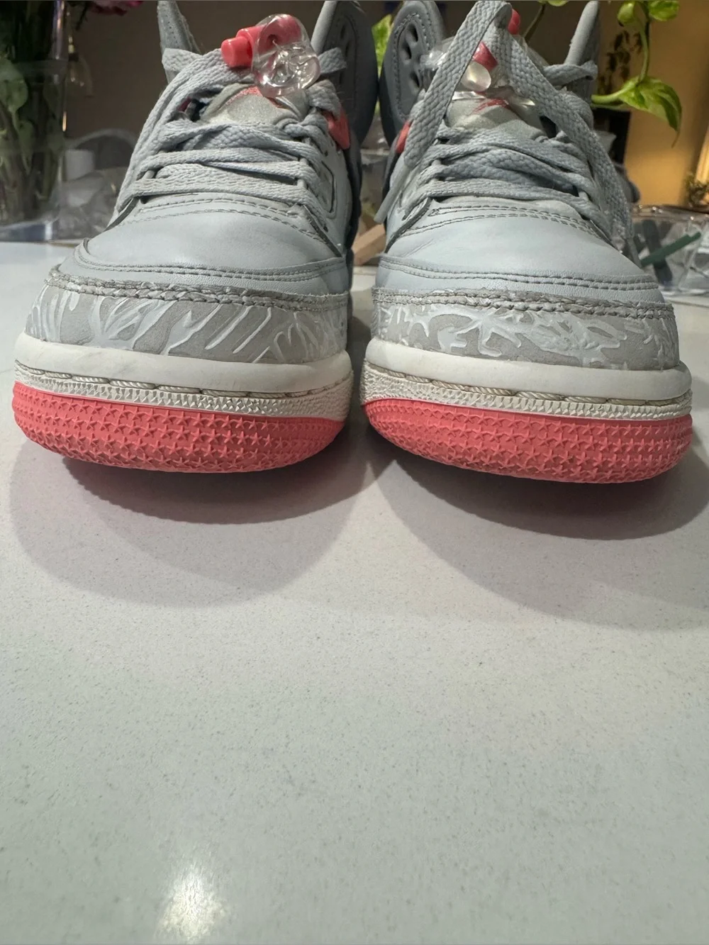 Jordan Spizike, Sun Blush, Grey/Pink/White, Size 6Y